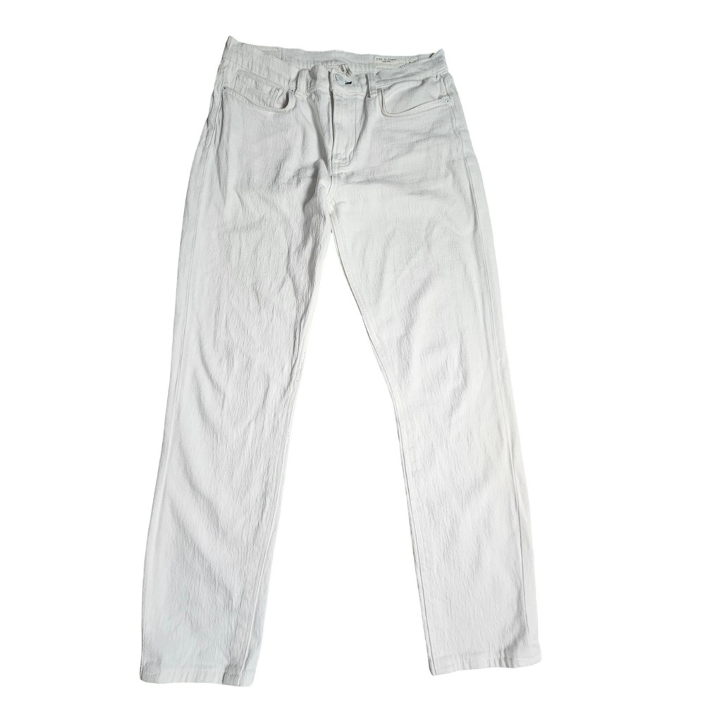 Rag & Bone Peyton Mid-Rise Bootcut Jeans 29x29 Optic White WDD22H2928WBOW‎